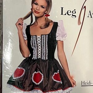 Halloween costumes Leg Avenue Black and Red Heidi-Style Costume Dress